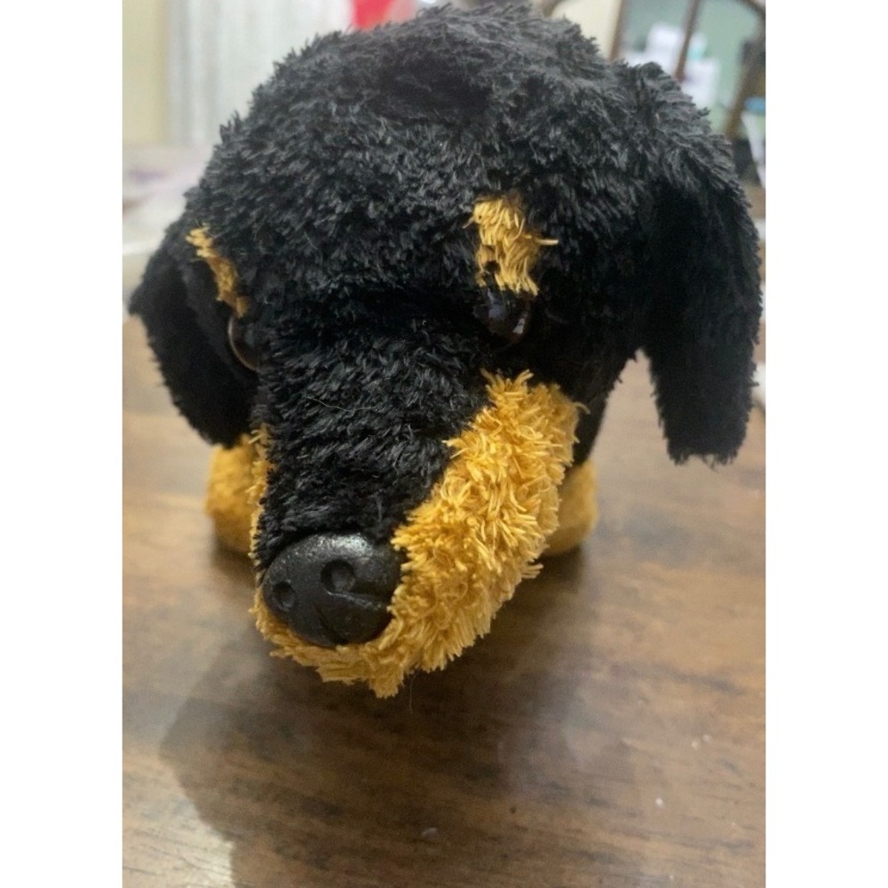Aurora World Dachshund Plush Black Tan Doxie Stuffed Animal Dog Toy